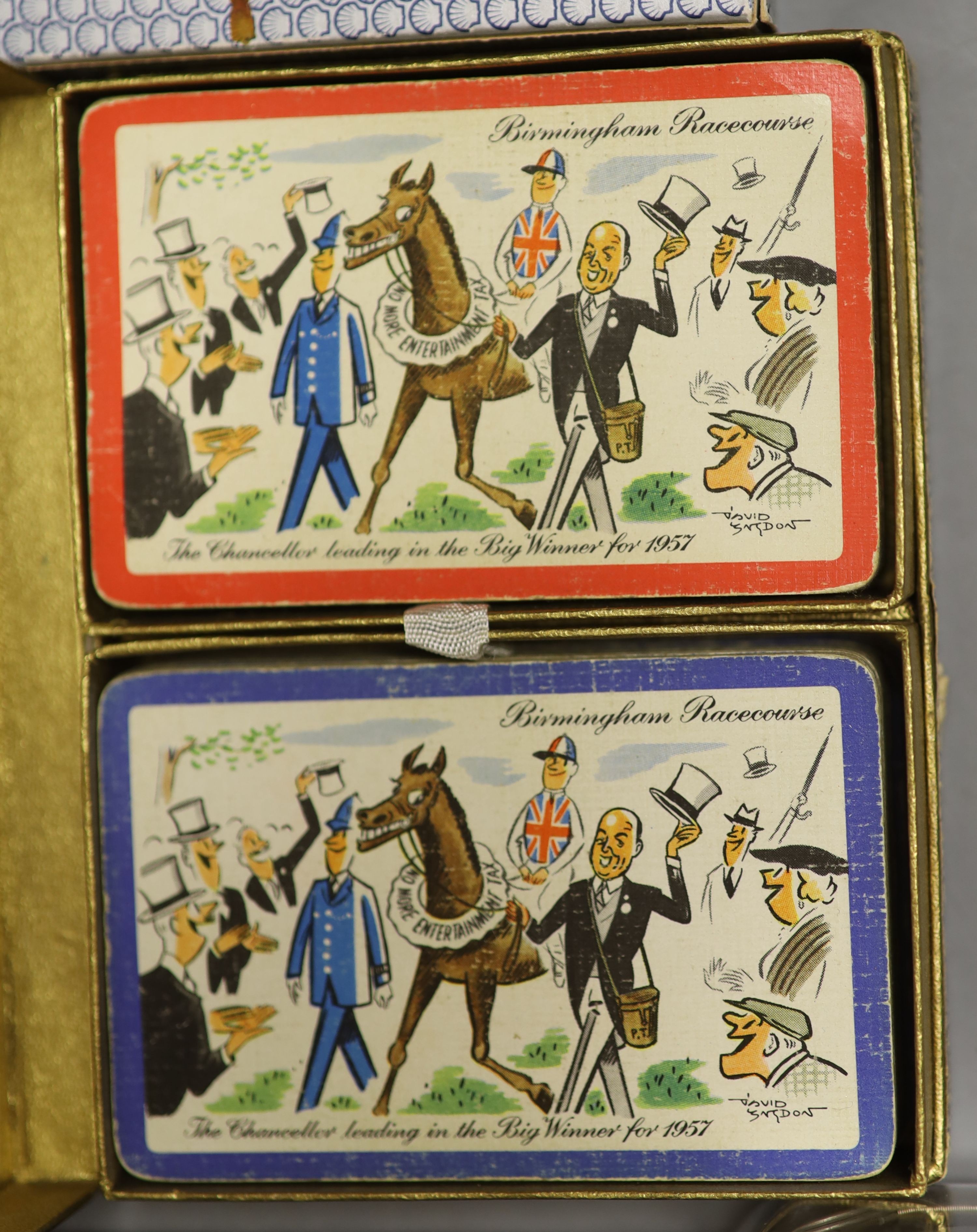 Various card games, Dominoes, etc.